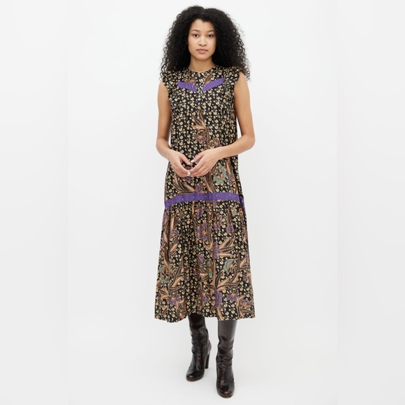 Warm Black Multi Floral Print Maxi Dress (17) - Picture 2 of 12